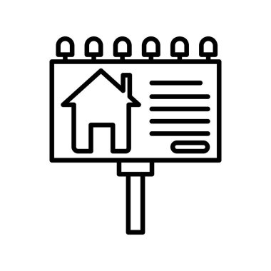 Yasa Tahtası Doğrusal Vektör Simgesi Tasarımı