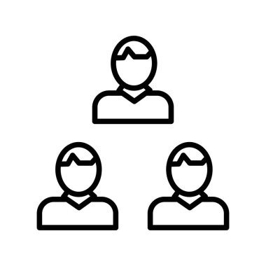 Takım Doğrusal Vektör Simgesi Tasarımı