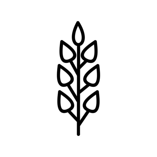 Пшениця Лінійні Векторні Іконки Дизайн — стоковий вектор