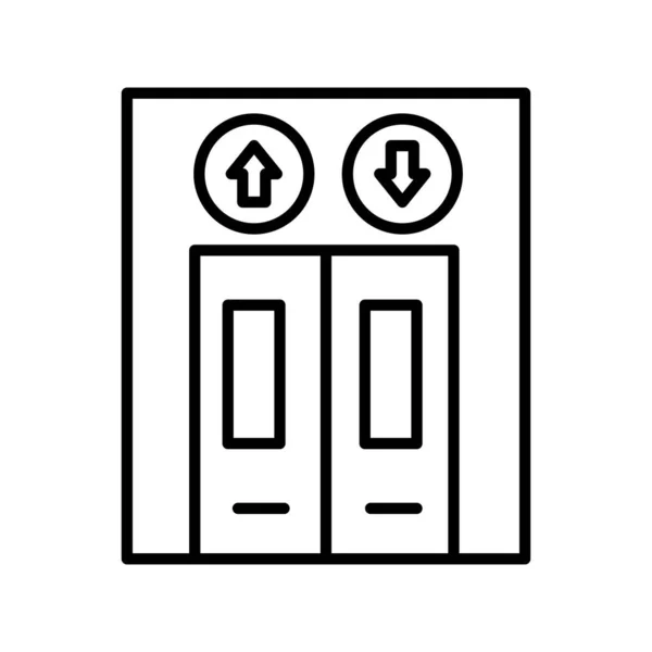 Elevator Linearer Vektor Icon Design — Stockvektor