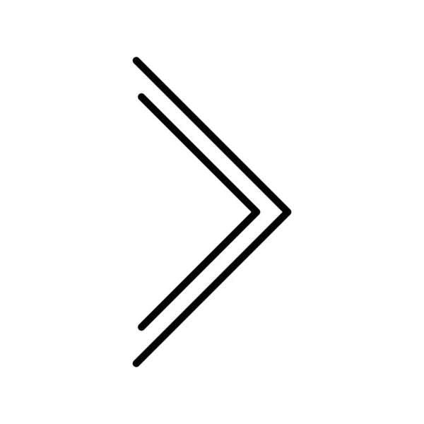 Arrow Linear Vector Icon Design — Stock Vector