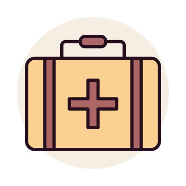 Evrak çantası Doğrusal Vektör Simgesi Tasarımı