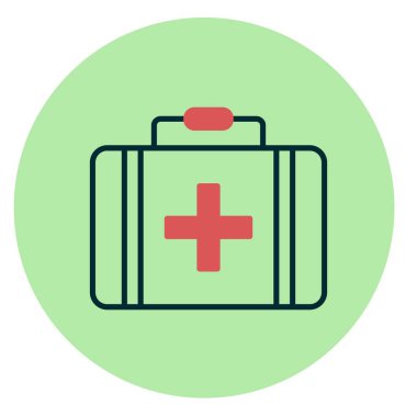 Evrak Çantası Dolu Vektör Simgesi Tasarımı