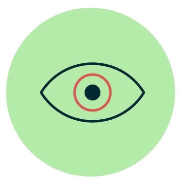 Göz Doldurulmuş Vektör Simgesi Tasarımı