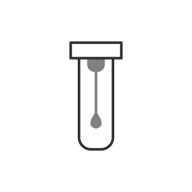 Swab Doğrusal Vektör Simgesi Tasarımı