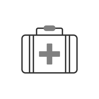 Evrak çantası Doğrusal Vektör Simgesi Tasarımı