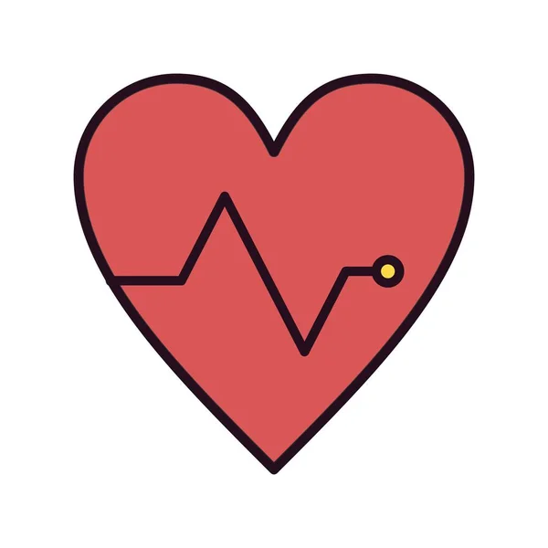 Heart Linear Vector Icon Design — Stock Vector