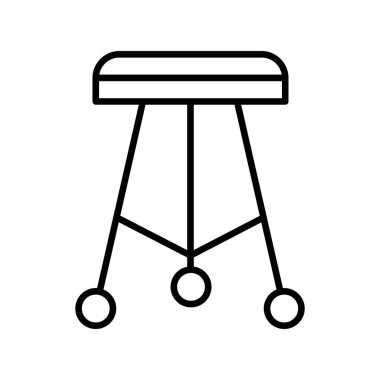 Dışkı Vektörü Satırı Simgesi Tasarımı