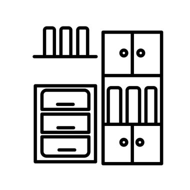 Resmi Vektör Satır Simgesi Tasarımı