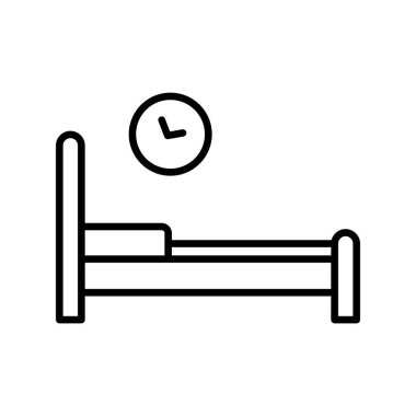 Yatak Vektörü Satırı Simge Tasarımı