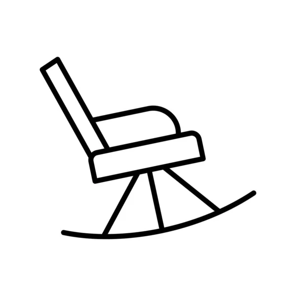 Stühle Vector Line Icon Design — Stockvektor