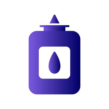 Göz Damlaları Kabartma Gradyan Vektör Simgesi Tasarımı