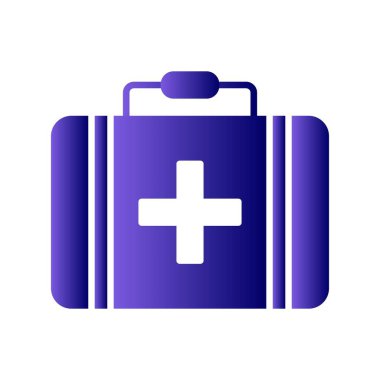 Evrak çantası Glyph Gradyan Vektör Simgesi Tasarımı