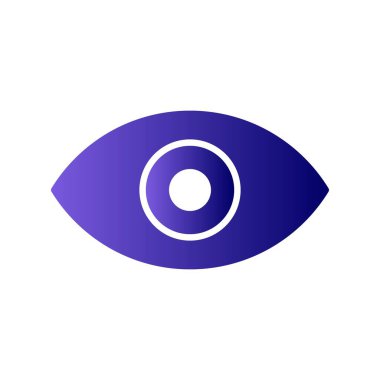  Göz Kabartması Gradyan Vektör Simgesi Tasarımı