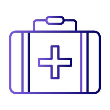 Evrak çantası Satırı Gradyan Vektör Simgesi Tasarımı