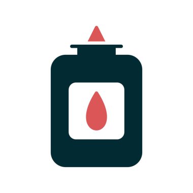 Göz Damlaları İki Renk Vektörü Simgesi Tasarımı