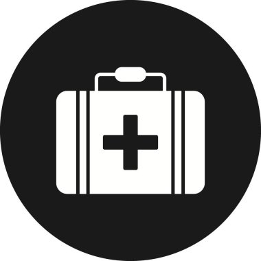 Evrak çantası Glyph Ters Vektör Simgesi Tasarımı