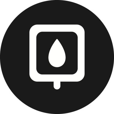 Kan Torbası Şekil Değiştirilmiş Vektör Simgesi Tasarımı