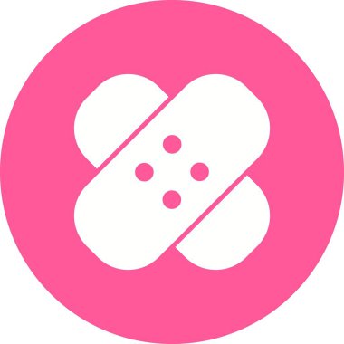 Bandaj Kabartma Çemberi Vektör Simgesi Tasarımı