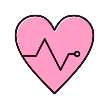 Kalp Dolu Vektör Simgesi Tasarımı