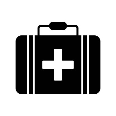 Evrak çantası Glyph Vektör Simgesi Tasarımı