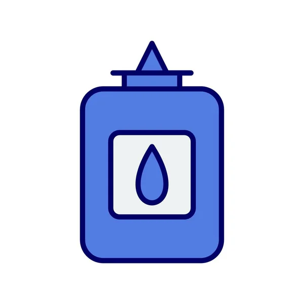Augentropfen Line Filled Blue Vector Icon Design — Stockvektor
