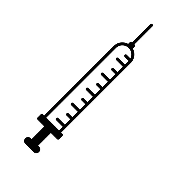 Syringe Glyph Vector Icon Design — 스톡 벡터