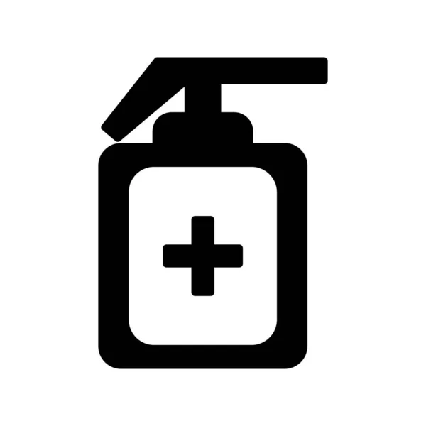 Sanitizer Glyph Vector Icon Design — Vector de stock