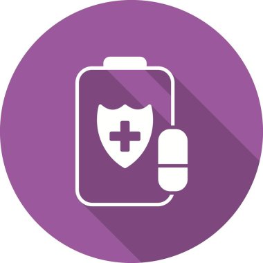 Tabletler Gölge Vektör Simgesi Tasarımı