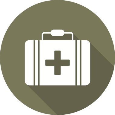 Evrak çantası Glyph Gölge Vektör Simgesi Tasarımı