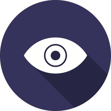 Göz Kabartması Gölge Vektör Simgesi Tasarımı