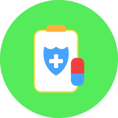 Tabletler Düz Çember Vektör Simgesi Tasarımı