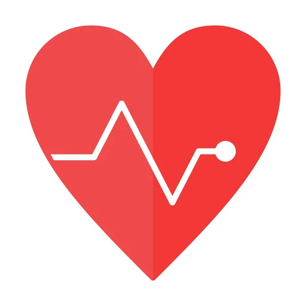 Heart Flat Vector Icon Design — Stock Vector