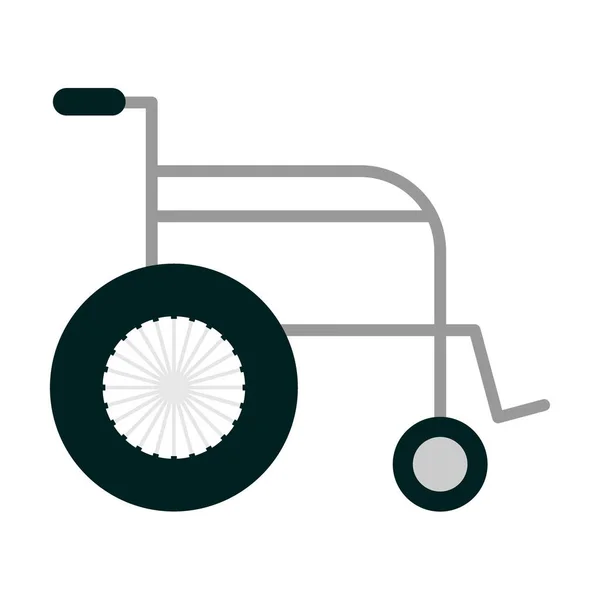 Rollstuhl Flaches Vector Icon Design — Stockvektor