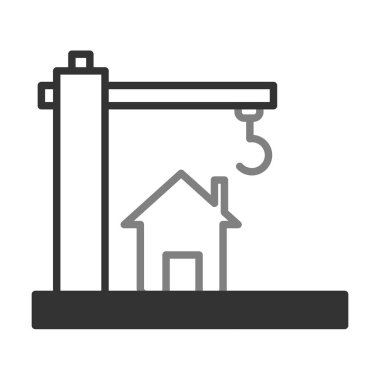 Yapılandırma Doğrusal Vektör Simgesi Tasarımı