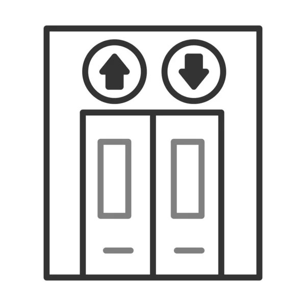 Elevator Linearer Vektor Icon Design — Stockvektor