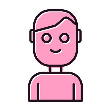 Temsilci Doldurulmuş Vektör Simgesi Tasarımı