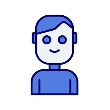 Ajan Satırı Doldurulmuş Vektör Simgesi Tasarımı