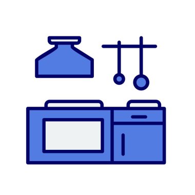 Mutfak Satırı Doldurulmuş Vektör Simgesi Tasarımı