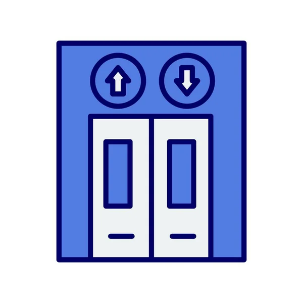 Elevator Line Gefülltes Vector Icon Design — Stockvektor