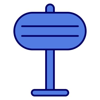 Bildirim Tahtası Satırı Dolu Vektör Simgesi Tasarımı