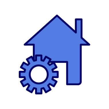 Yapı Satırı Altında Dolu Vektör Simgesi Tasarımı