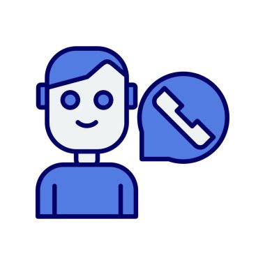 Temsilci Satırı Doldurulmuş Vektör Simgesi Tasarımı