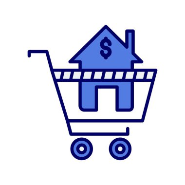 Çevrimiçi Özellik Satırı Doldurulmuş Vektör Simgesi Tasarımı