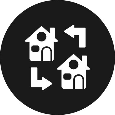 Glyph Ters Vektör Simgesi Tasarımı Aktar