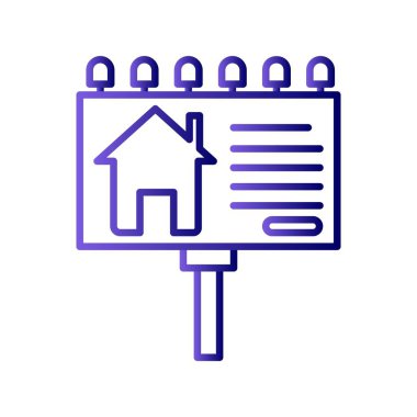 Tasarı Tahtası Gradyan Vektör Simgesi Tasarımı