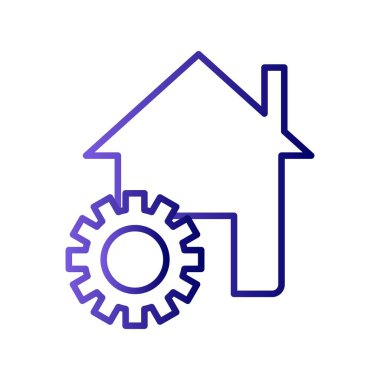 Yapı Gradyan Vektör Simgesi Tasarımı Altında