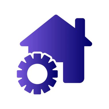 Yapı Glyph Gradyan Doğrusal Vektör Simgesi Tasarımı altında