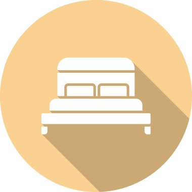 Yatak Doğrusal Vektör Simgesi Tasarımı