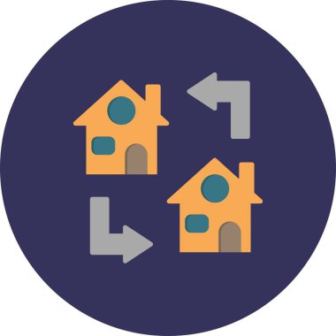 Düz Çember Vektör Simgesi Tasarımı Aktar